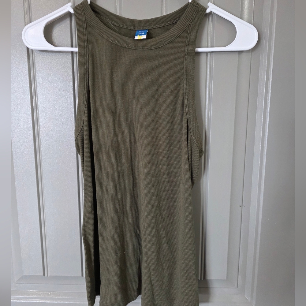 Old Navy Ultralite Womans XS Green Racerback Tank Top Athletic